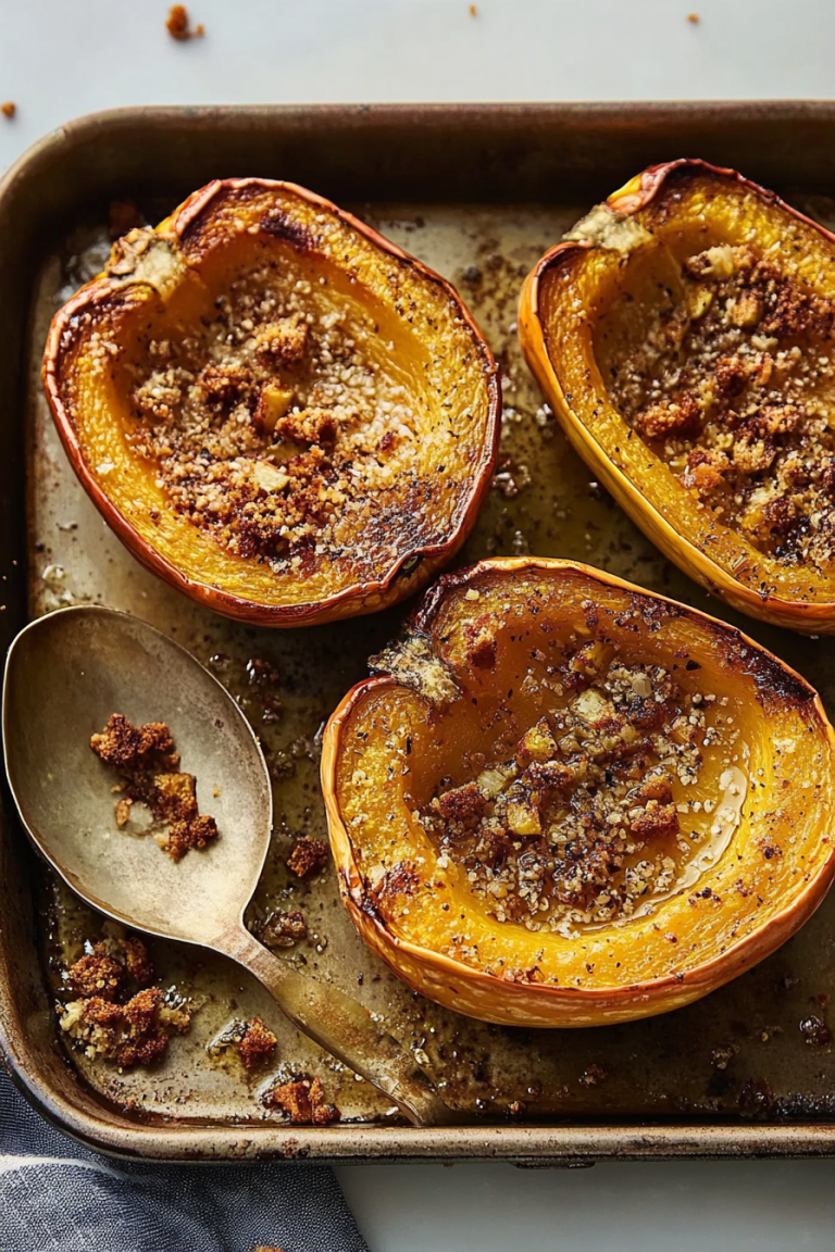 sweet spicy roasted squash