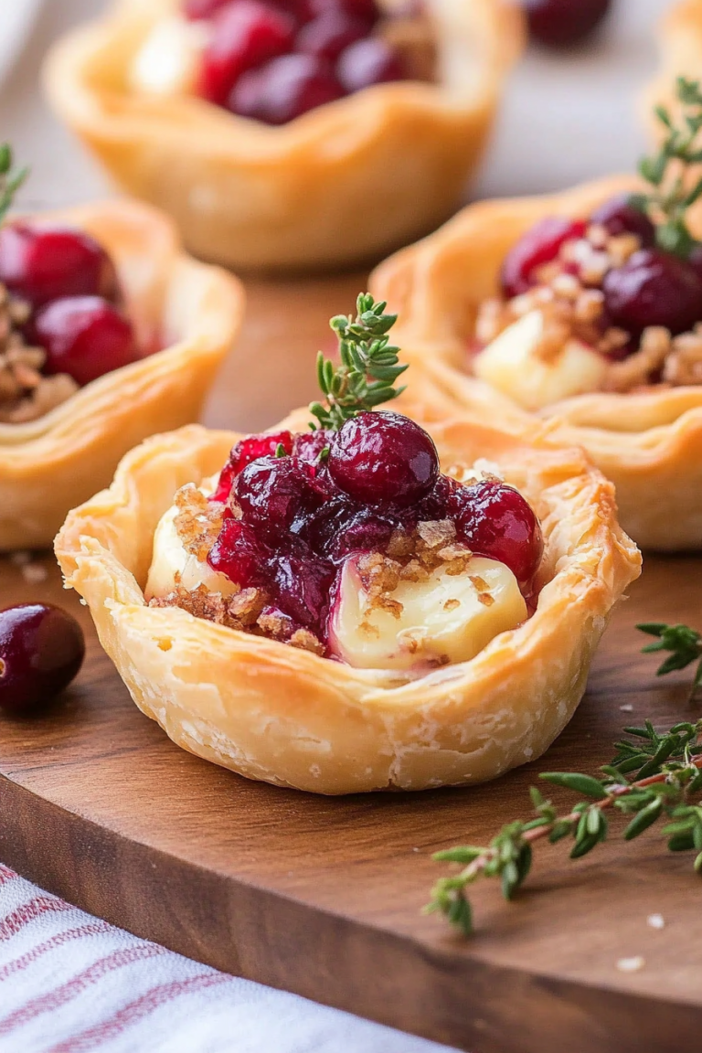 cranberry brie bites