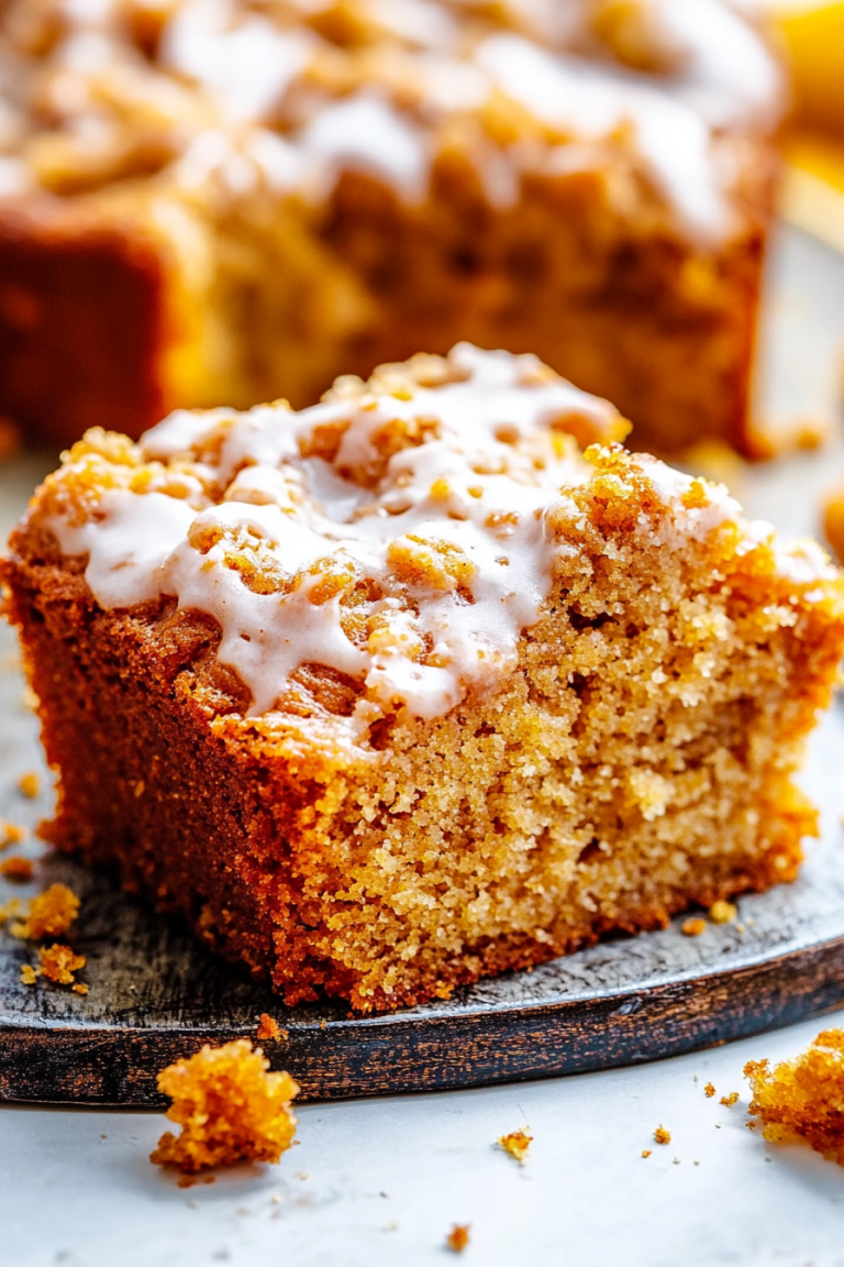 glazed pumpkin coffee cake