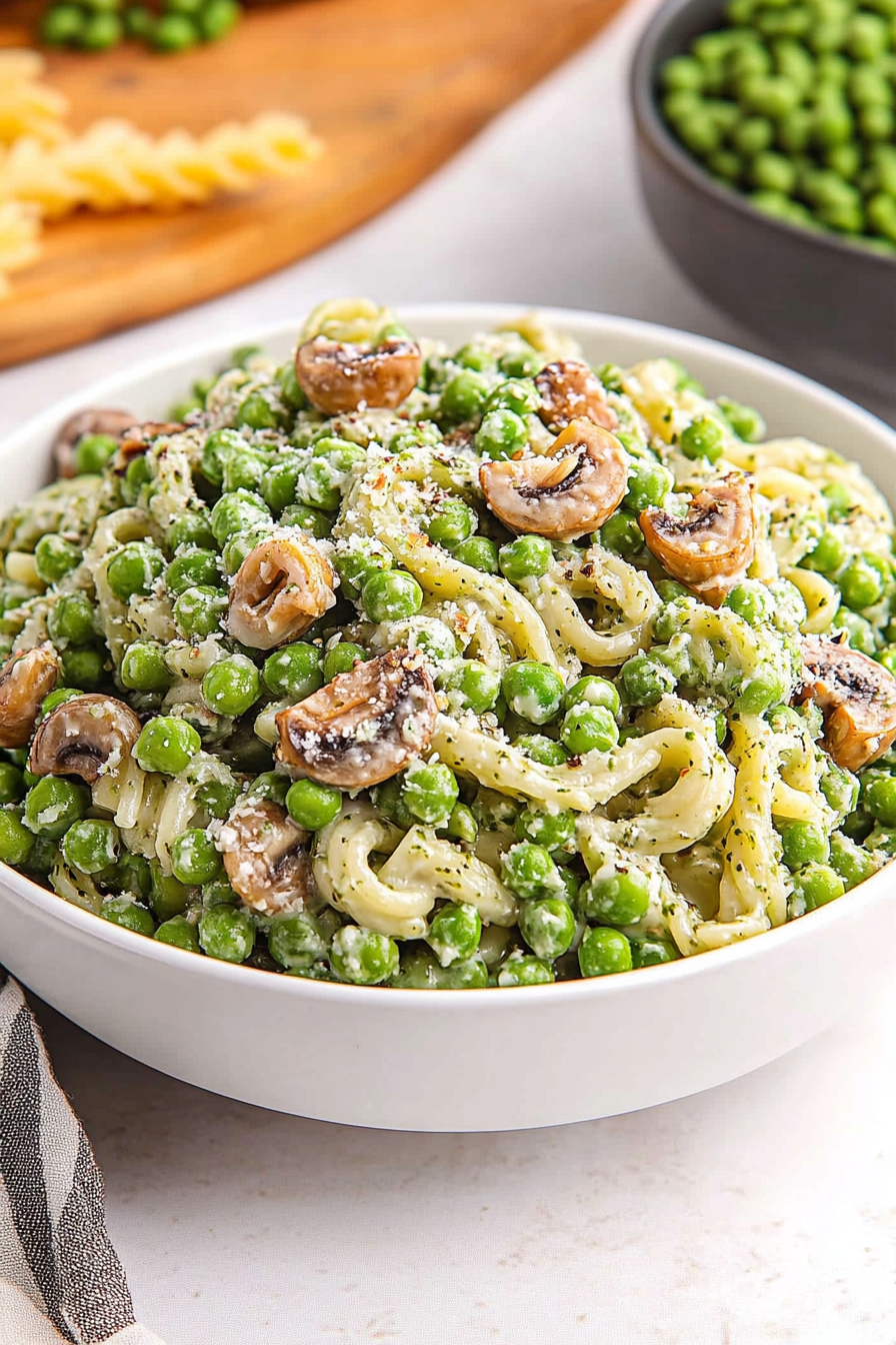 green pea pasta