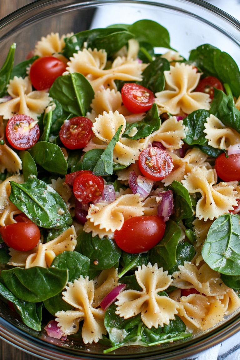 spinach pasta salad
